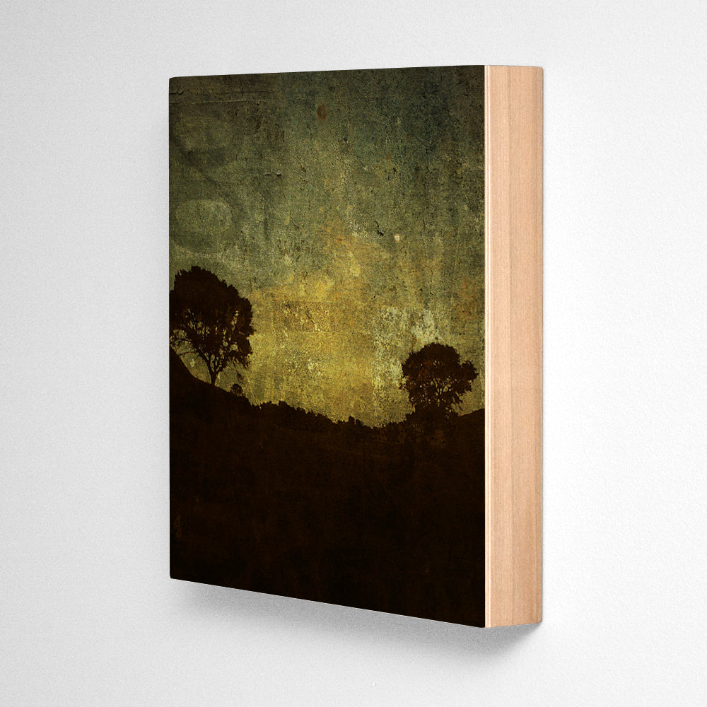 Ft Fisher Moon Photograph Art Block or Box
