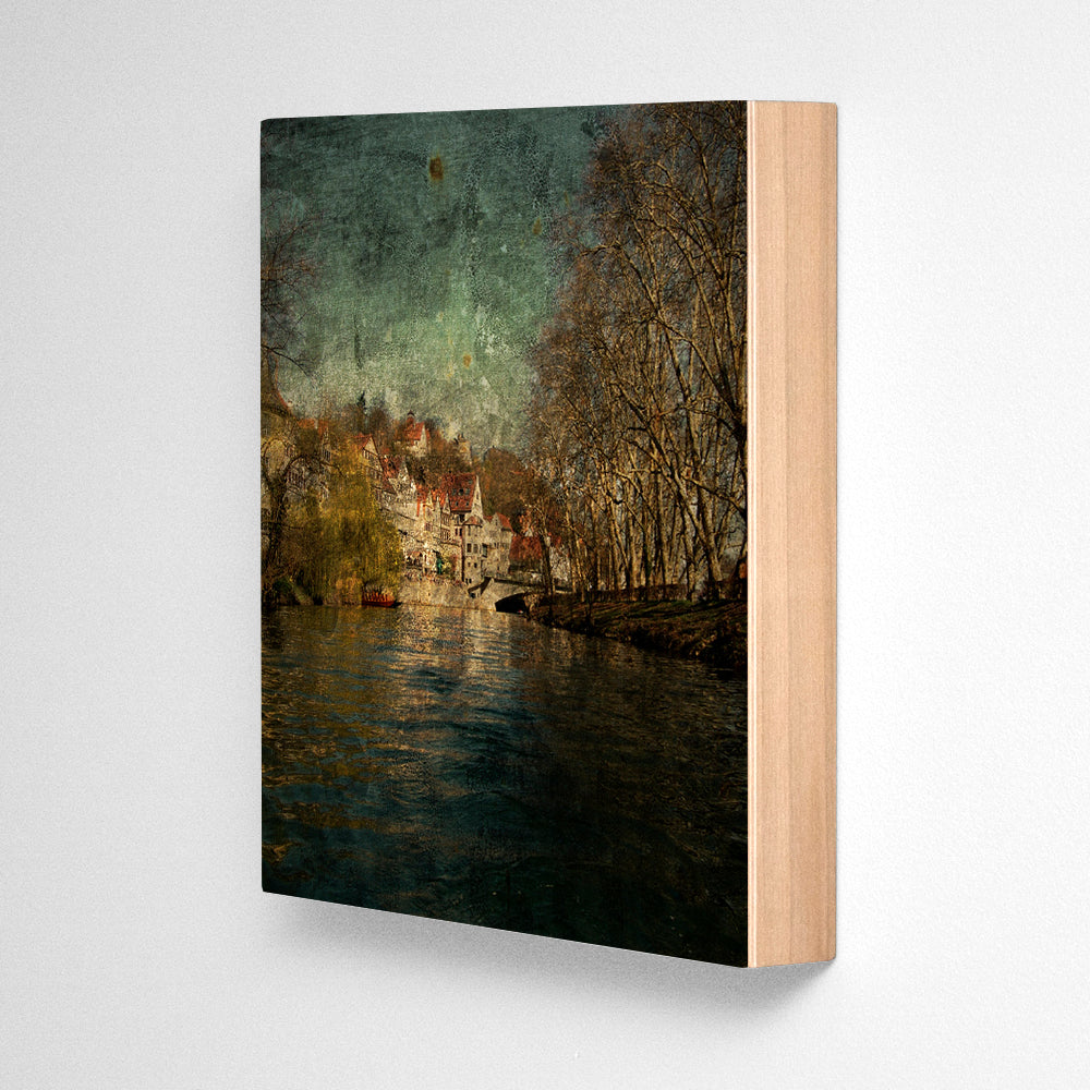 Neckar River No. 3 Photograph Art Block or Box