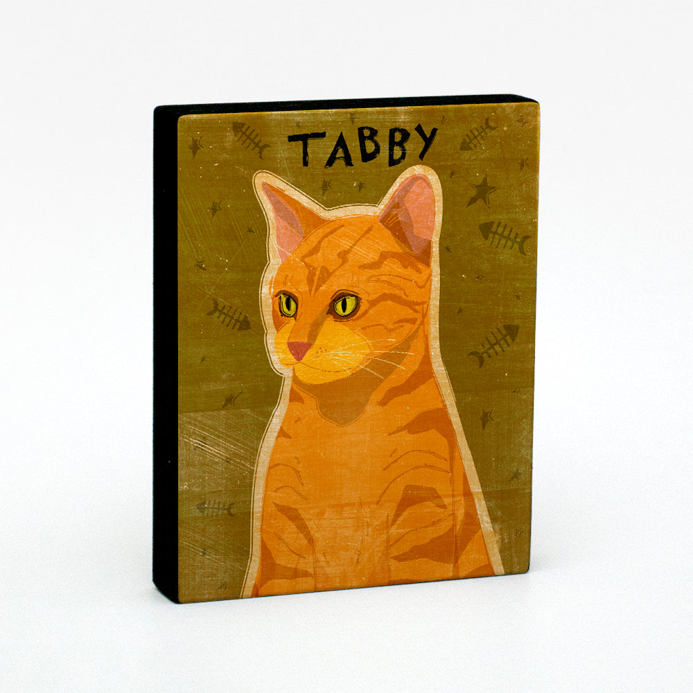 John W. Golden Cat Art Block - Pick the Print - 4 in x 5 in