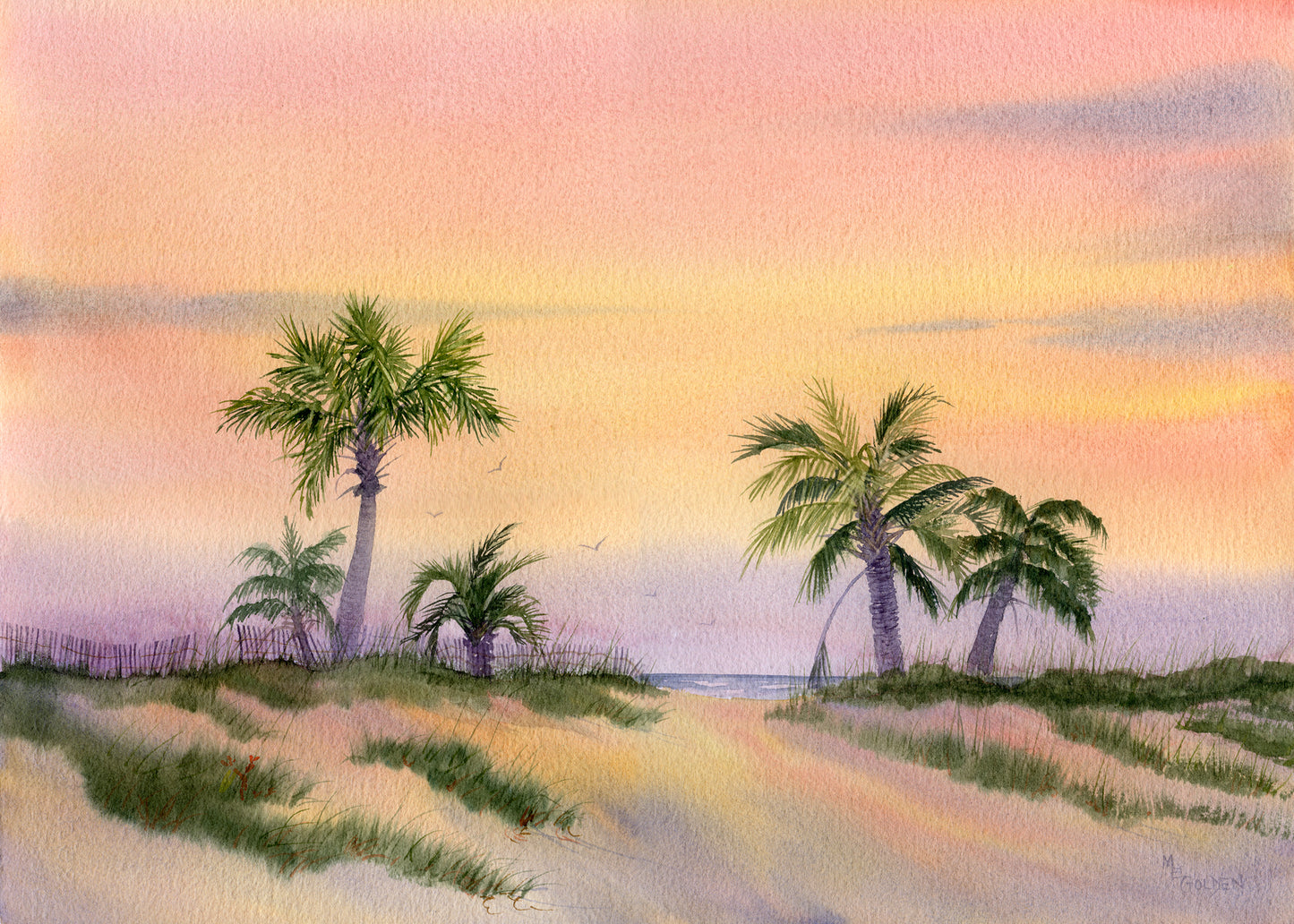 Bald Head Sunset 2 Giclée Print