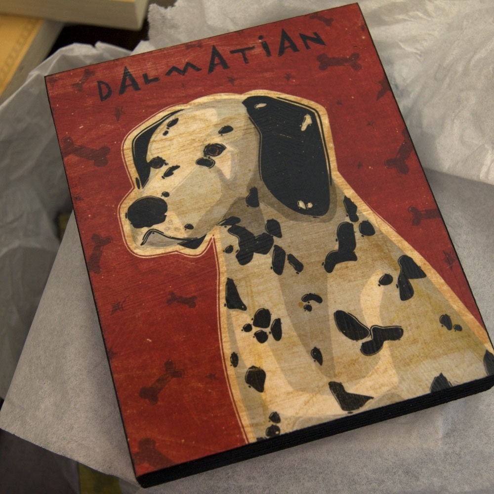 John W. Golden Dog Art Block - Pick the Print - 4 in x 5 in