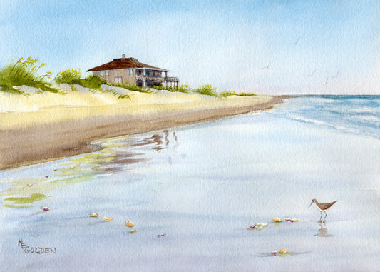 Bald Head Cottage Giclée Print