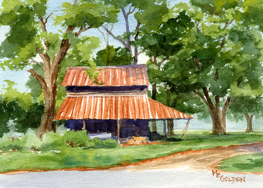 Barn by the Road Giclée Print