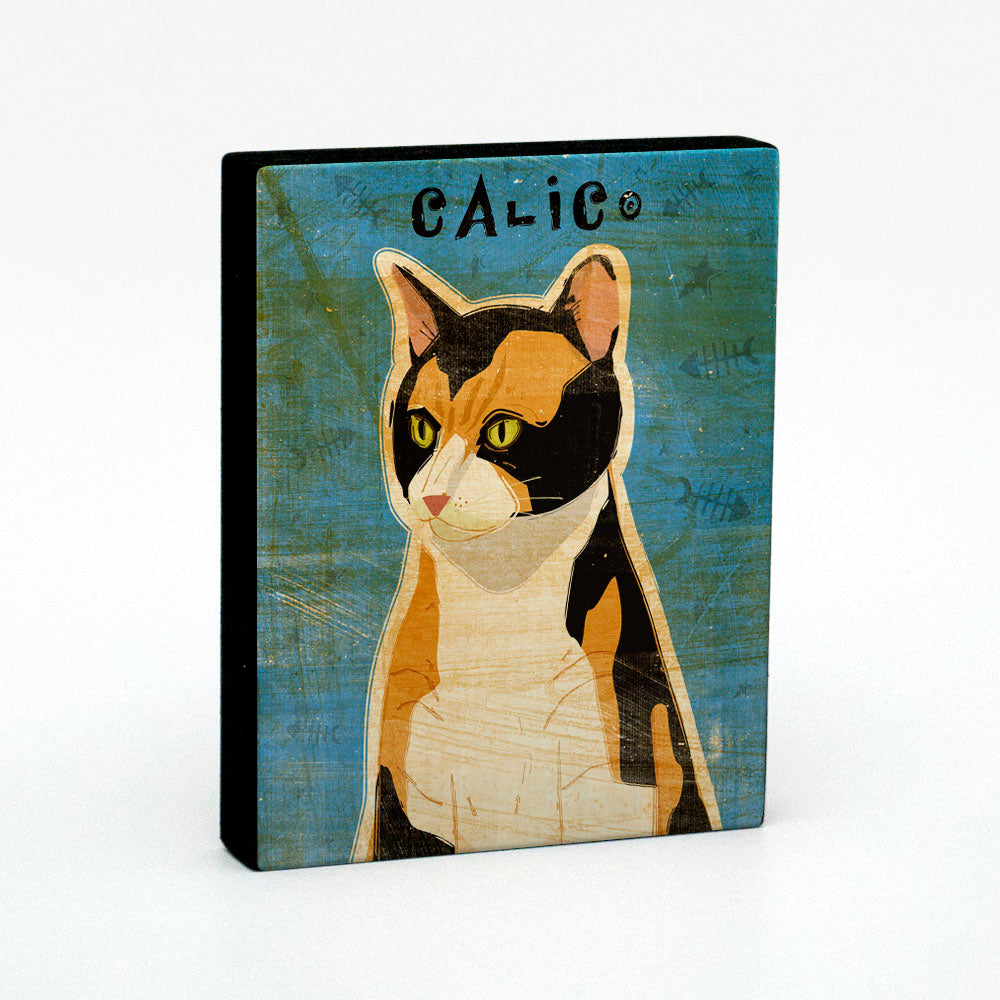 John W. Golden Cat Art Block - Pick the Print - 4 in x 5 in