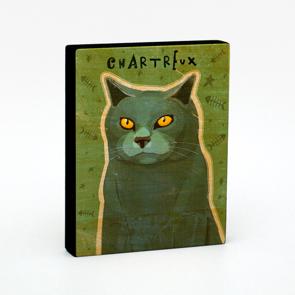 John W. Golden Cat Art Block - Pick the Print - 4 in x 5 in