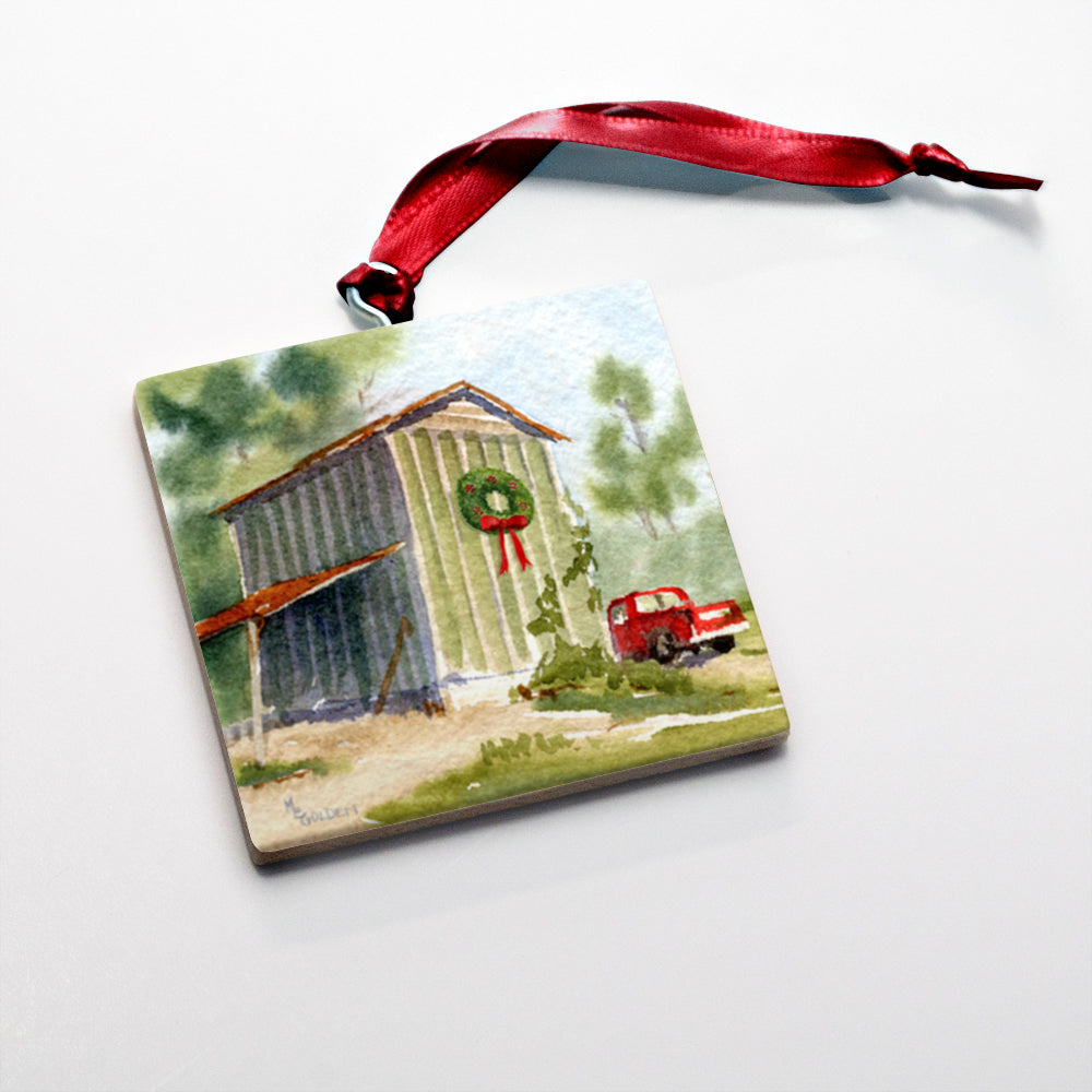 Golden Gallery Watercolor Christmas Ornament