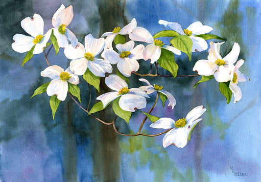 Tree of Faith Giclée Print of dogwood blossoms