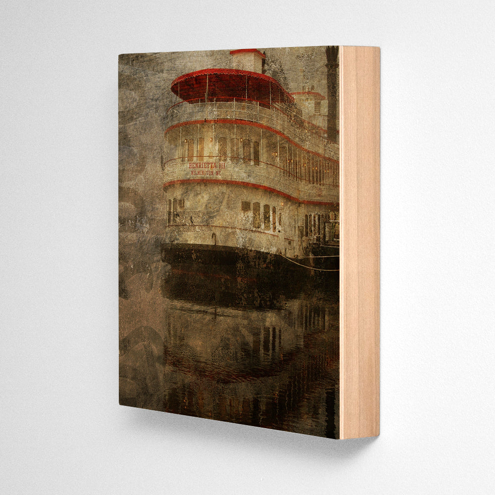 Foggy River Queen Photograph Art Block or Box