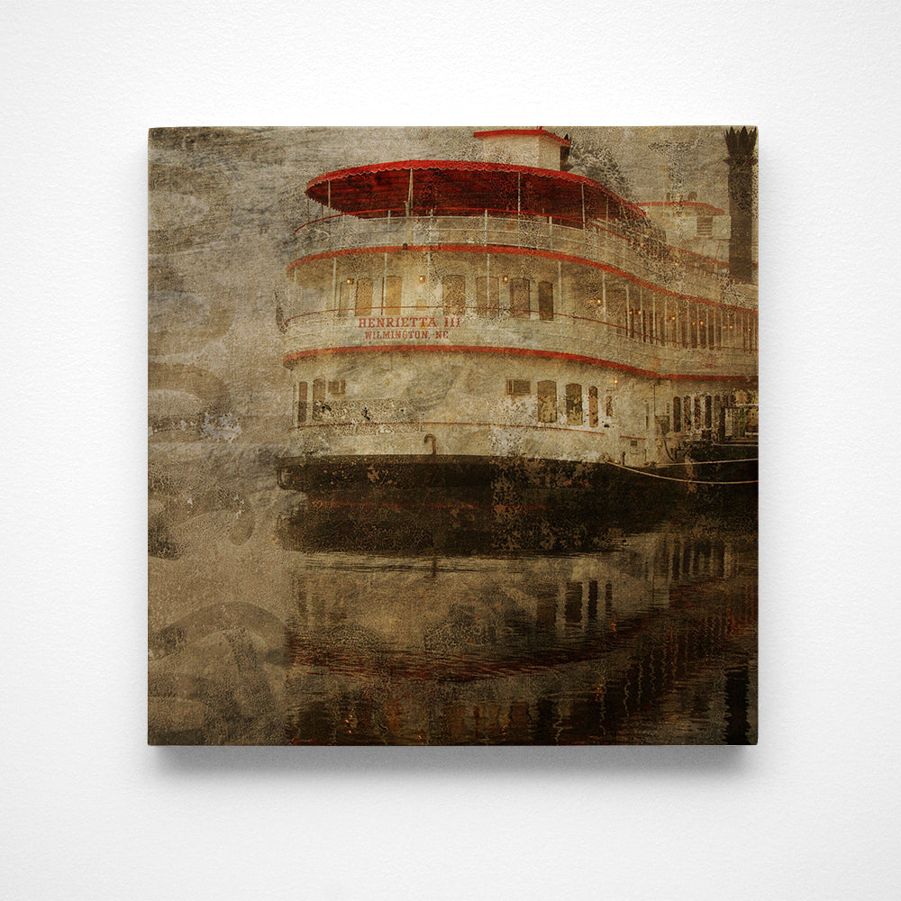 Foggy River Queen Photograph Art Block or Box