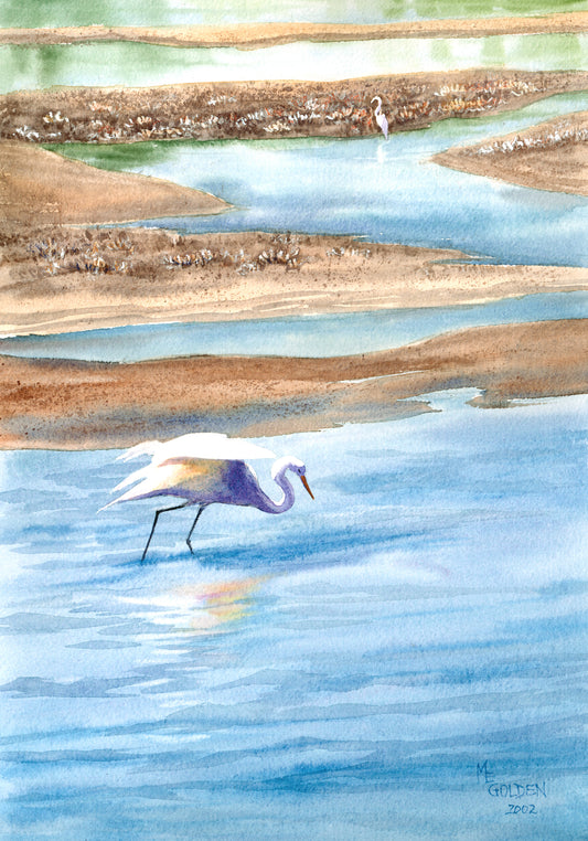 Great White Egrets Giclée Print