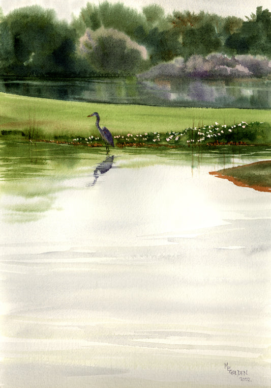 Great Blue Heron Giclée Print