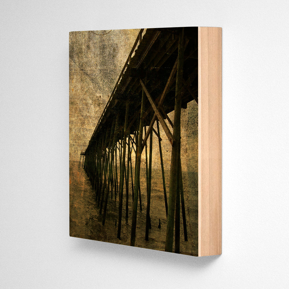 Kure Beach Pier No. 1 Photograph Art Block or Box