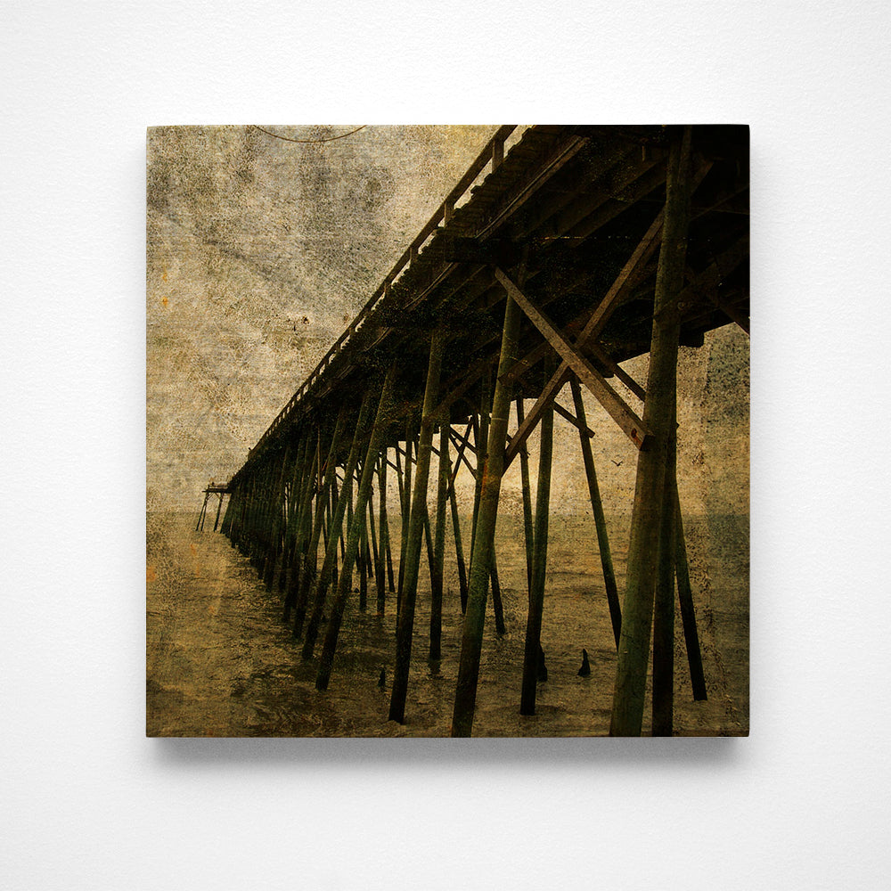 Kure Beach Pier No. 1 Photograph Art Block or Box