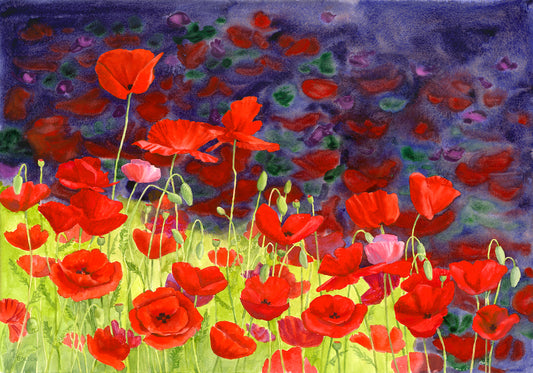 May Poppies Giclée Print