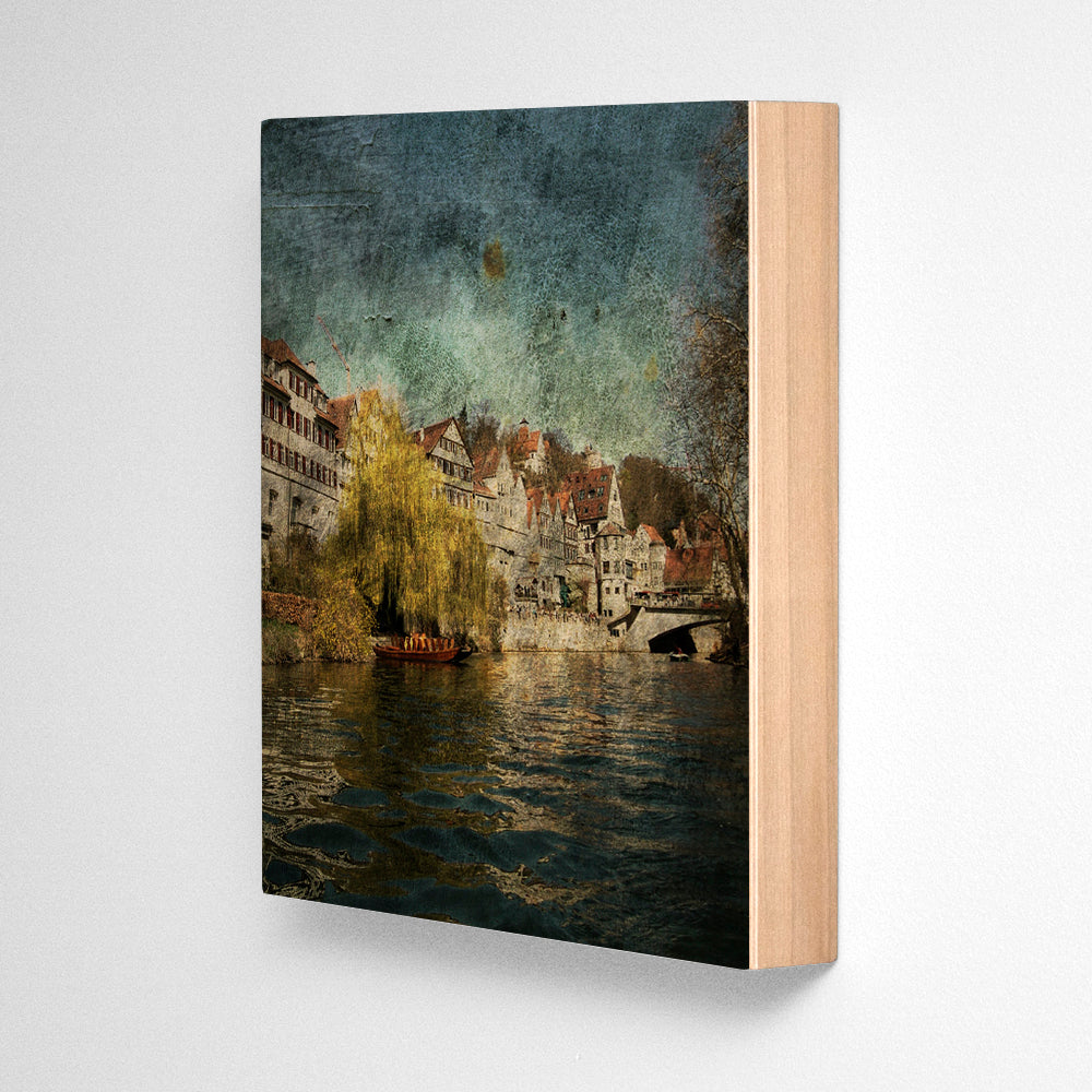 Neckar River No. 2 Photograph Art Block or Box