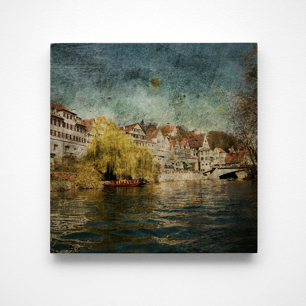 Neckar River No. 2 Photograph Art Block or Box