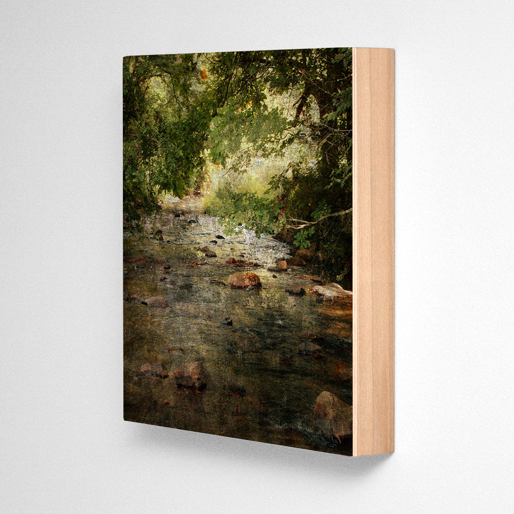 New River Photograph Art Block or Box