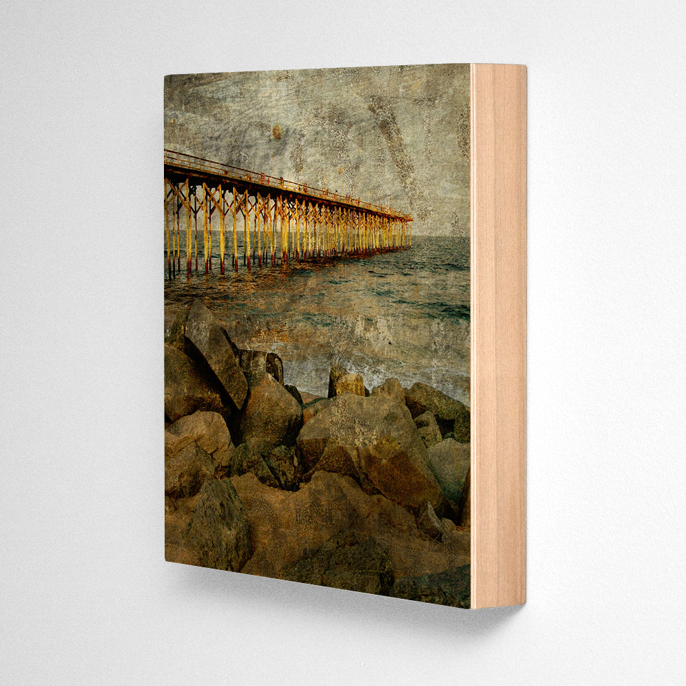 North End Pier Photograph Art Block or Box