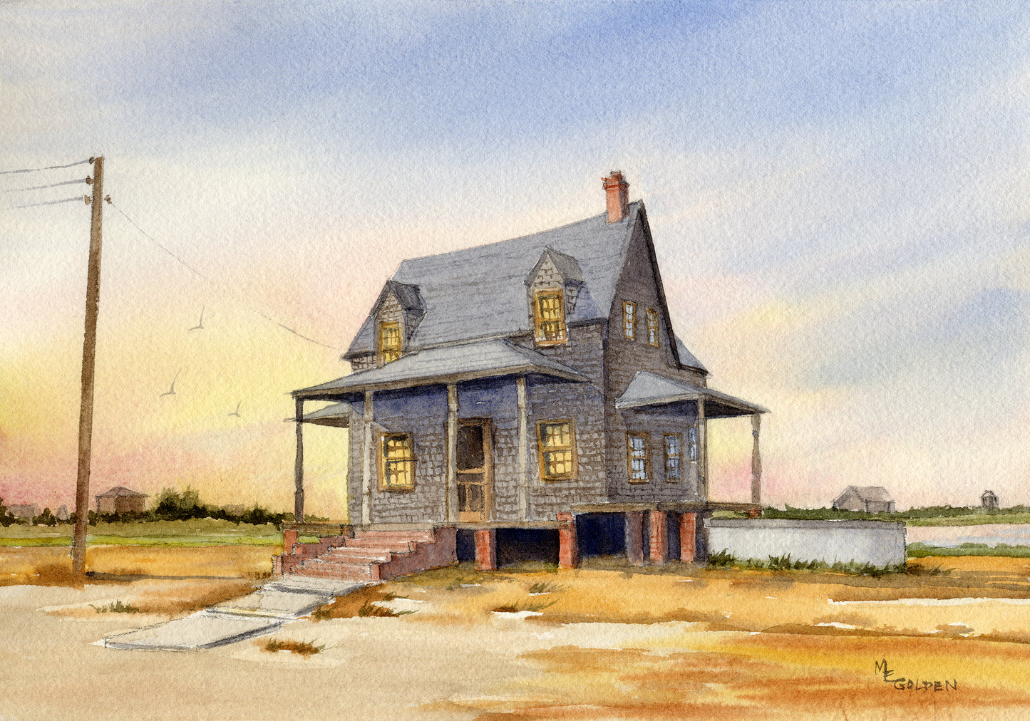 Ocracoke Whittler's Club Giclée Print