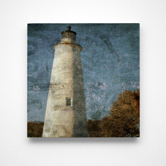 Ocracoke Light Photograph Art Block or Box