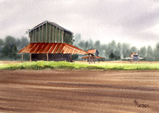 Rainy Barn Giclee Print