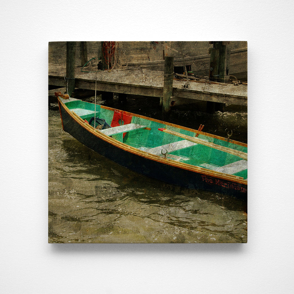 Row Boat Photograph Art Block or Box