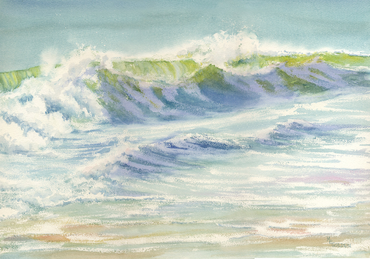 Splash of breaking wave Giclée Print