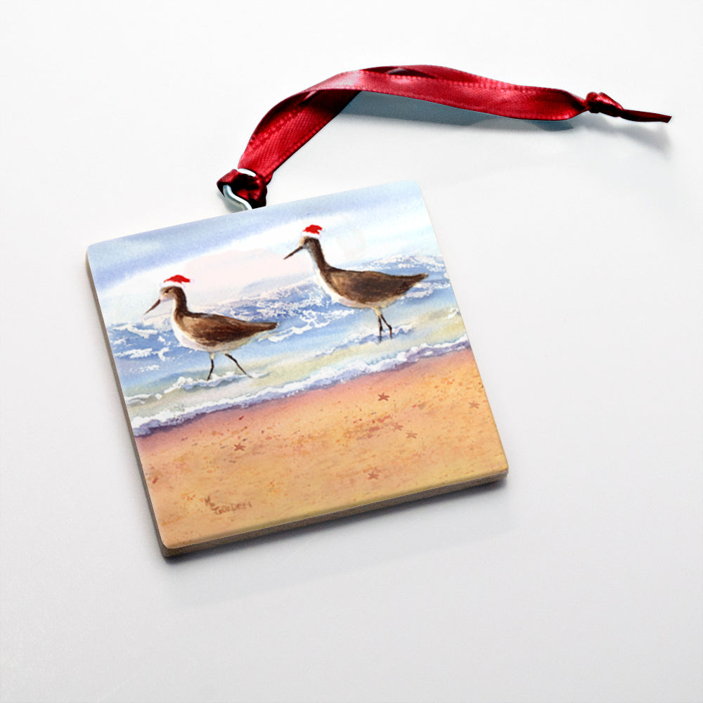 Golden Gallery Watercolor Christmas Ornament