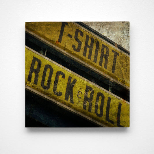 T-Shirt Rock & Roll Photograph Art Block or Box