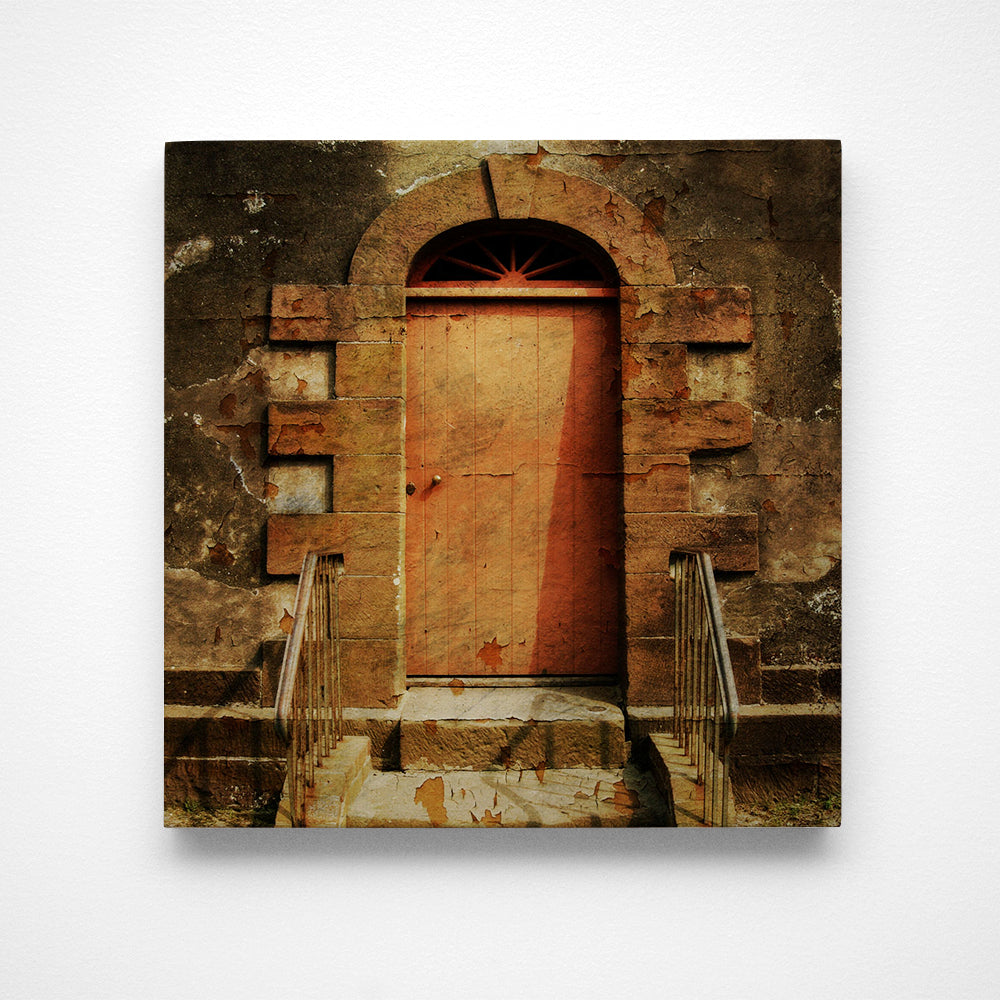 The Lighthouse Door Photograph Art Block or Box