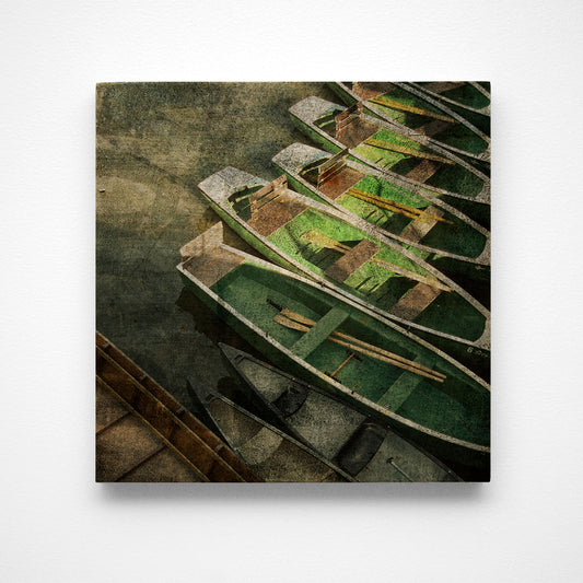 Tubingen Boats Photograph Art Block or Box