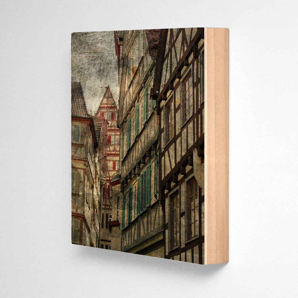 Tubingen Houses Photograph Art Block or Box