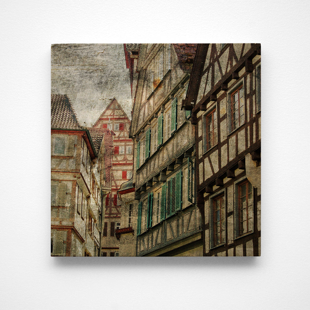 Tubingen Houses Photograph Art Block or Box