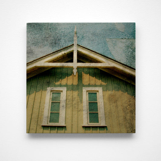 Two Windows Photograph Art Block or Box