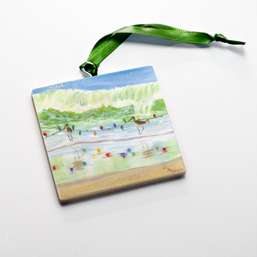 Golden Gallery Watercolor Christmas Ornament