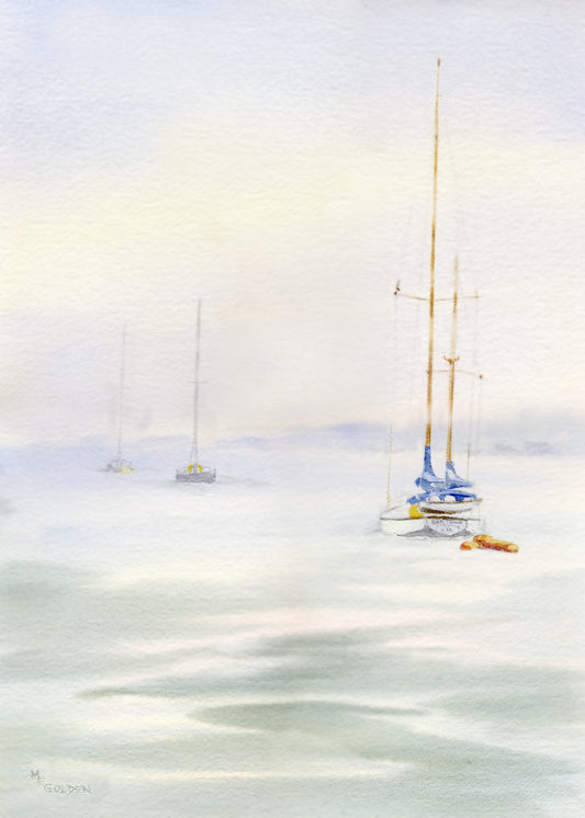 Foggy Sails Giclée Print