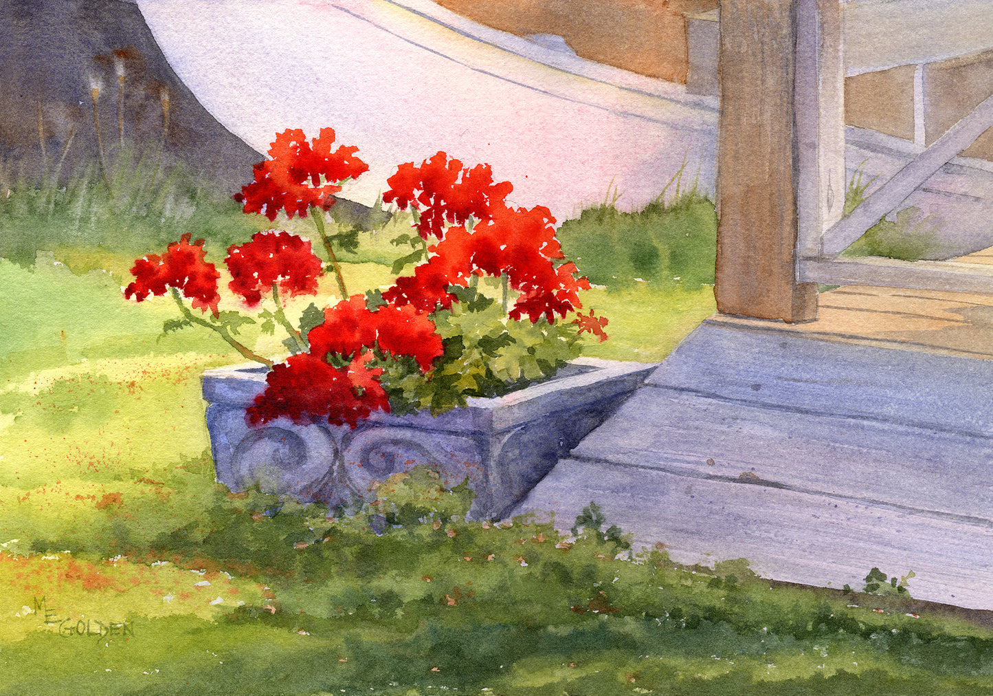 Geraniums Giclée Print