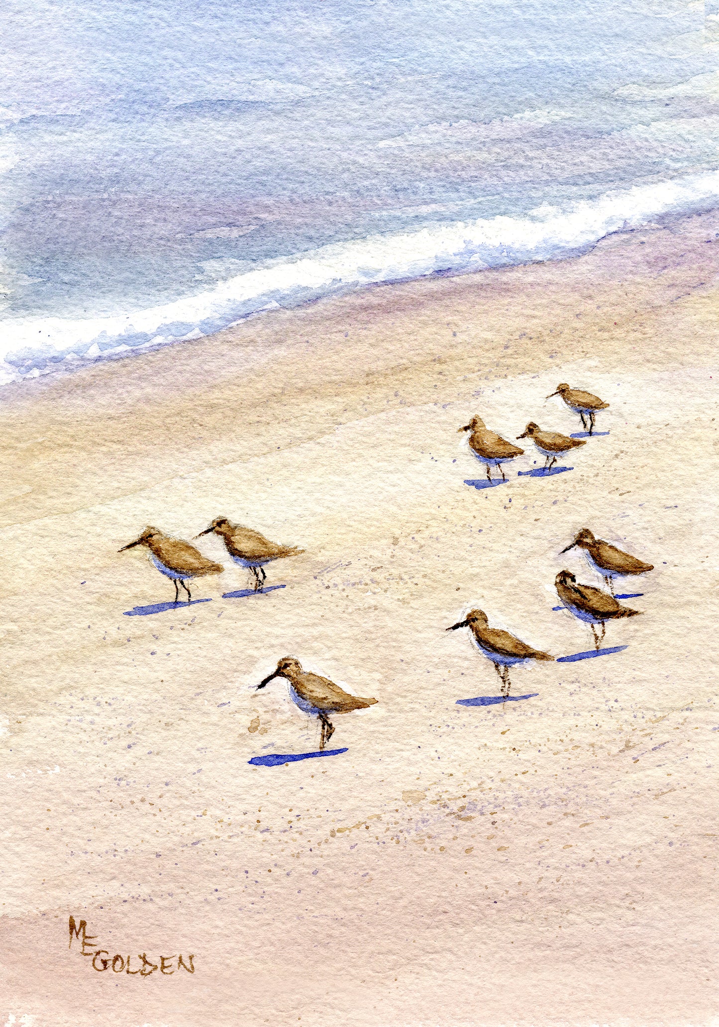 Nine Sandpipers Giclée Print