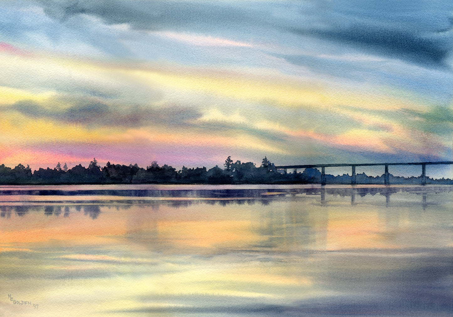 River Twilight Giclée Print