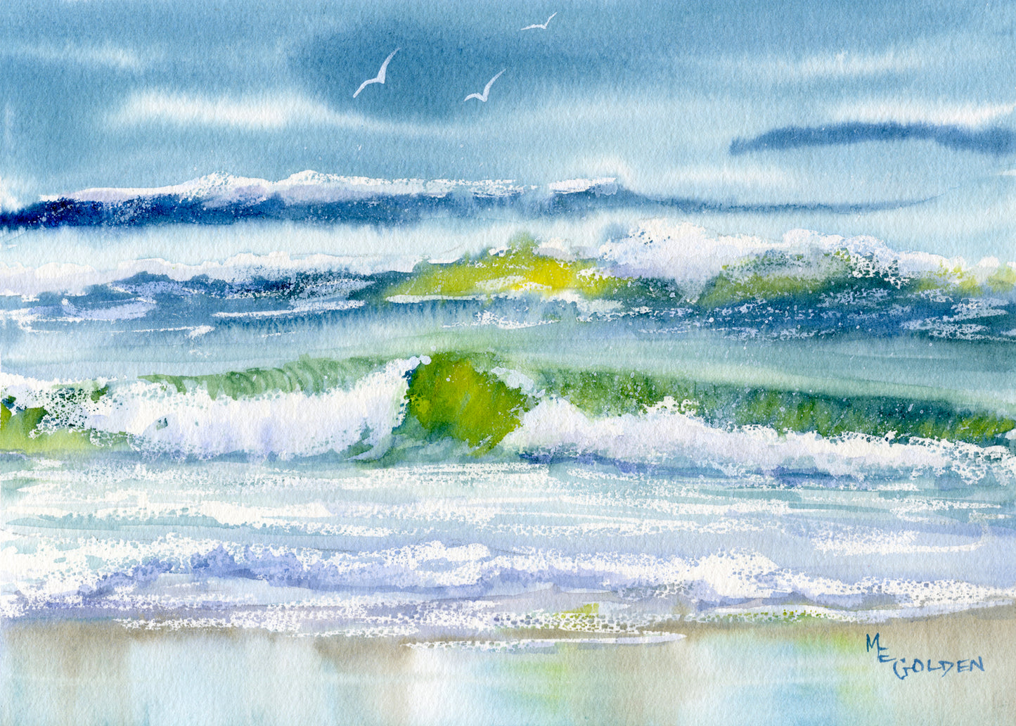 Rushing Waves Giclée Print