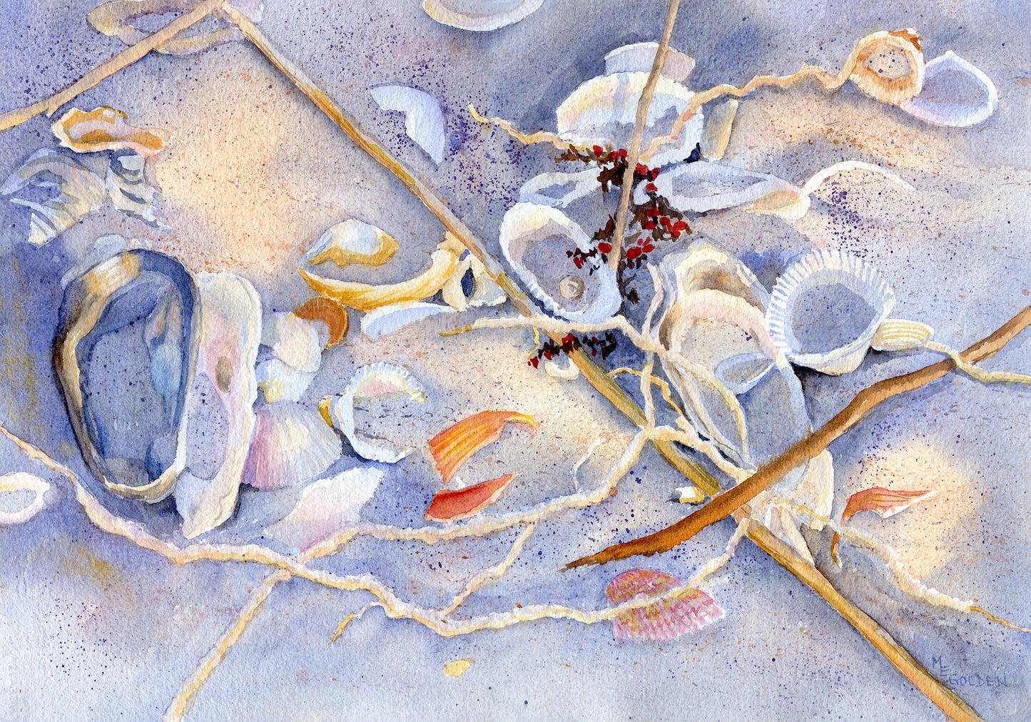 Sunset Shells Giclée Print