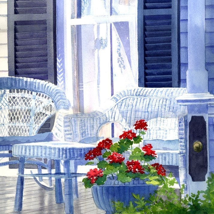 Wicker Chairs Giclée Print