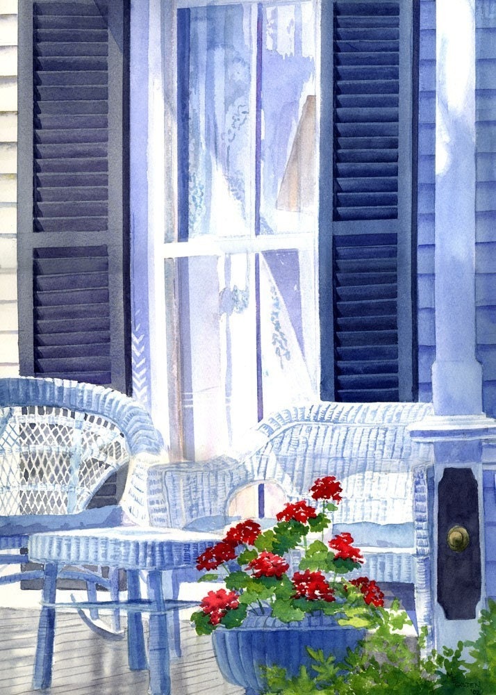 Wicker Chairs Giclée Print