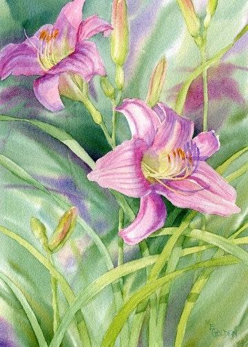 Pink Lilies Giclée Print