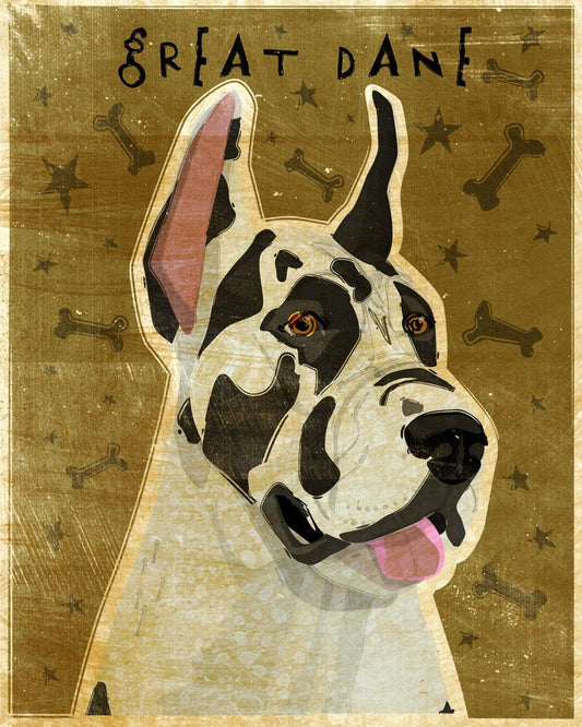 Great Dane (Number 3) - Harlequin - Print