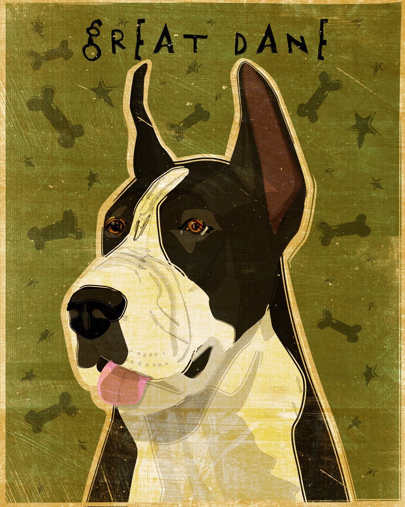 Great Dane (Number 7) - Black Mantle - Print