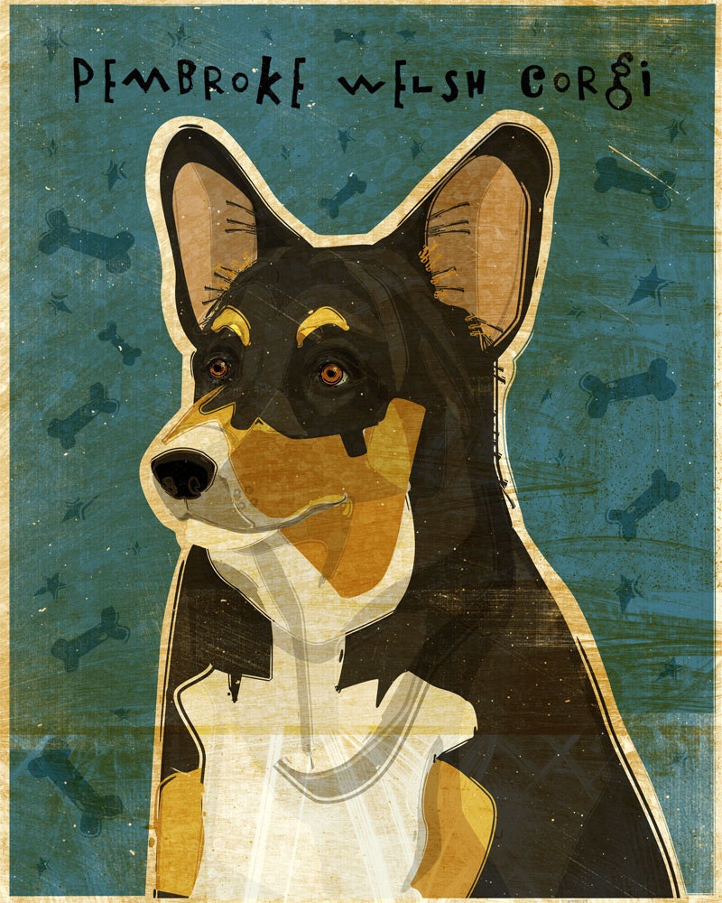 Pembroke Welsh Corgi - Tri-Color - Print