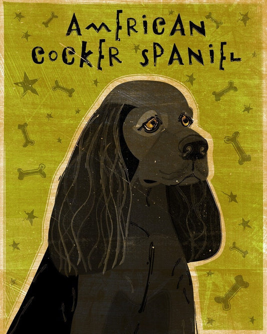 Drawing of an American Cocker Spaniel by John W. Golden