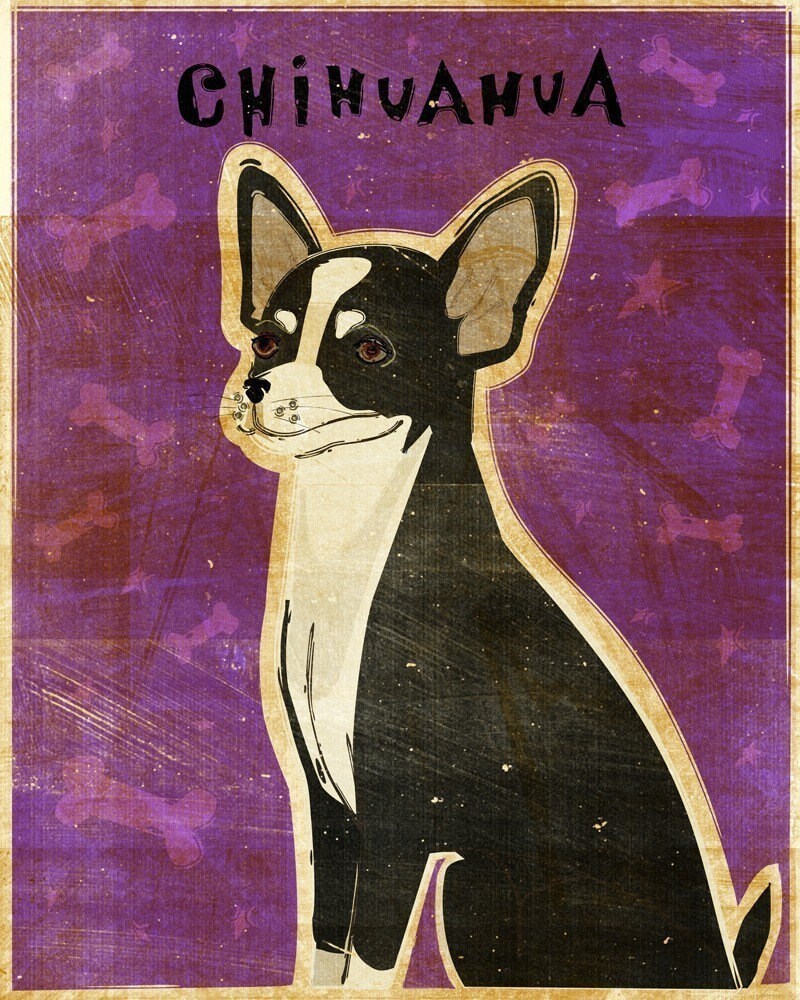 Chihuahua- Black and White - Print